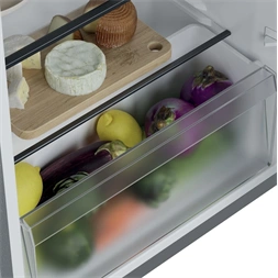 Candy CNOQ2S58EX inox, egyajtós, Hűtő:100+14L, hűtőszekrény