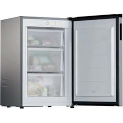 Candy CNUQ2L58EX inox, egyajtós, Fagyasztó:100L, fagyasztószekrény