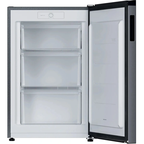 Candy CNUQ2L58EX inox, egyajtós, Fagyasztó:100L, fagyasztószekrény