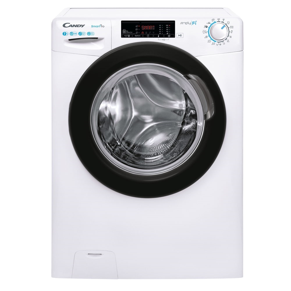 Candy CSO4 1275TBE/1-S fehér, elöltöltős, keskeny, max.1200ford., 7 kg, mosógép