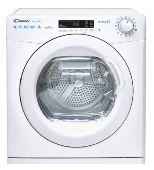 Candy CSO4H7A1DE-S fehér, 7 kg, hőszivattyús, keskeny, szárítógép