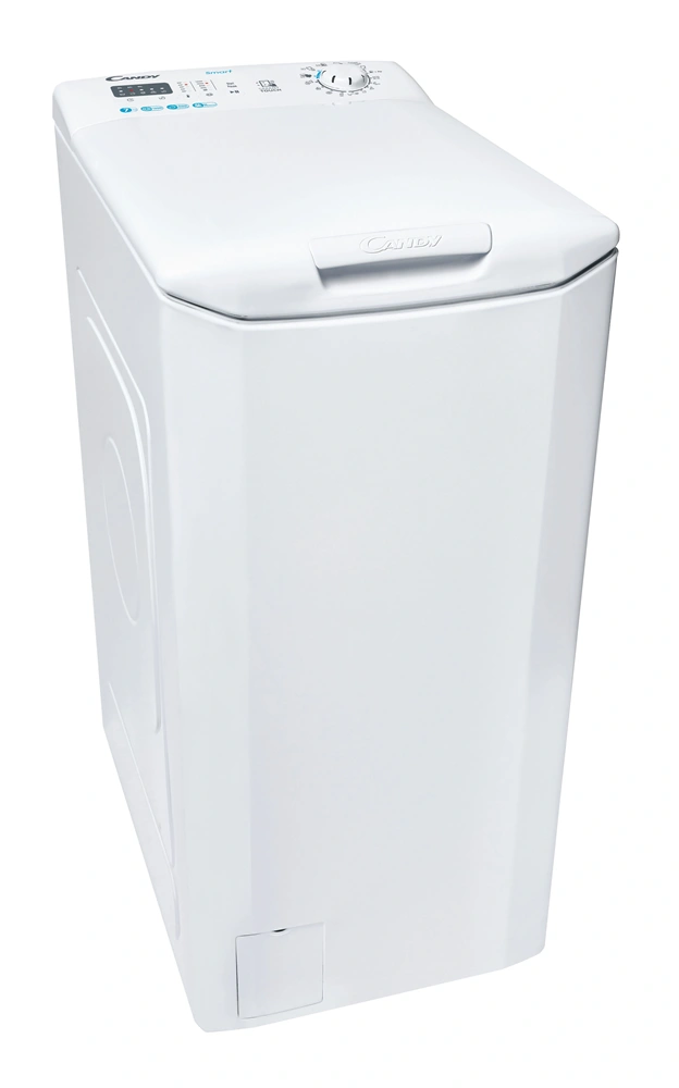 Candy CST27LET fehér, felültöltős, max.1200ford., 7 kg, mosógép (Használt - A)