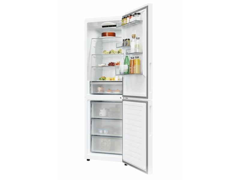 Candy ECN2CQTEW186 fehér, alulfagyasztós, Hűtő:235L, Fagyasztó:120L, No frost hűtőszekrény