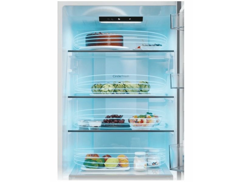 Candy ECN2CQTEW186 fehér, alulfagyasztós, Hűtő:235L, Fagyasztó:120L, No frost hűtőszekrény