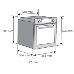 Candy FCP825XL E0/E fekete-inox beépíthető sütő