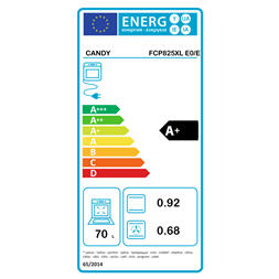 Candy FCP825XL E0/E fekete-inox beépíthető sütő