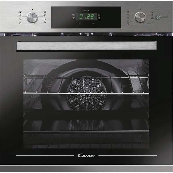 Candy FCTS886XL inox, beépíthető, sütőtér: 70L, grill, légkeverés, pirolitikus, sütő (Újszerű)