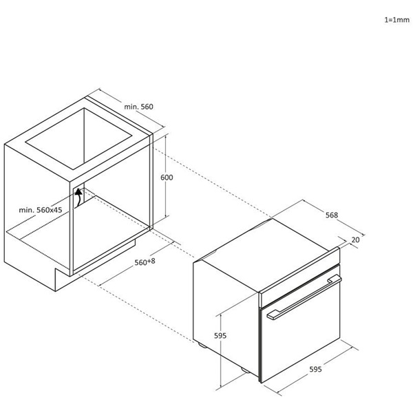 Candy PCA6 NP3T3EHTB fekete, beépíthető, sütőtér: 78L, grill, sütő