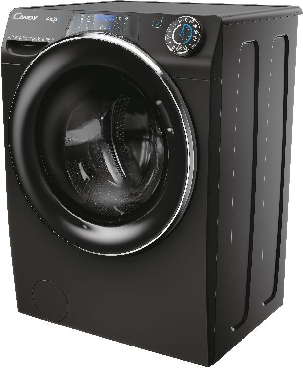 Candy RP 496BWMBCB/1-S fekete, elöltöltős, max.1351ford., 9 kg, mosógép