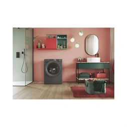 Candy RP 696BWMRR/1-S antracit, elöltöltős, max.1600ford., 9 kg, mosógép (Használt - B)