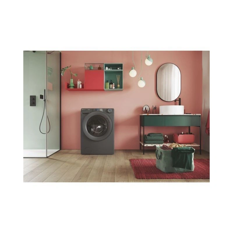 Candy RP 696BWMRR/1-S antracit, elöltöltős, max.1600ford., 9 kg, mosógép (Használt - B)