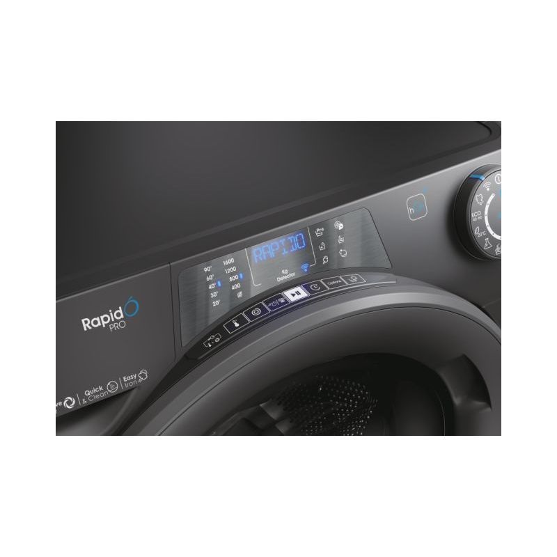 Candy RP 696BWMRR/1-S antracit, elöltöltős, max.1600ford., 9 kg, mosógép