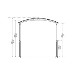 Canopia Arcadia Alpine Kit - 2 db magasító láb Arcadia kocsibeállókhoz