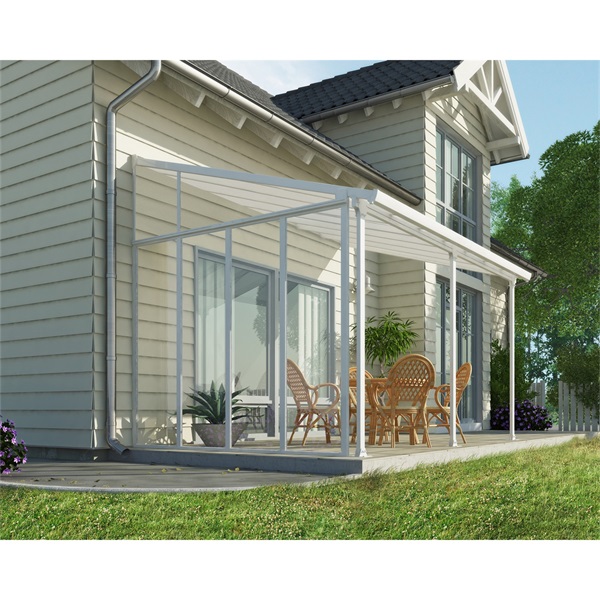 Canopia Sierra fehér pergola oldalfal