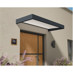 Canopia Sophia 2150 opal white - modern bejárati előtető