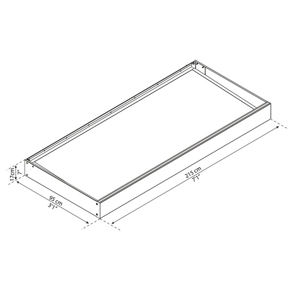 Canopia Sophia 2150 opal white - modern bejárati előtető