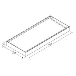 Canopia Sophia 2150 opal white - modern bejárati előtető