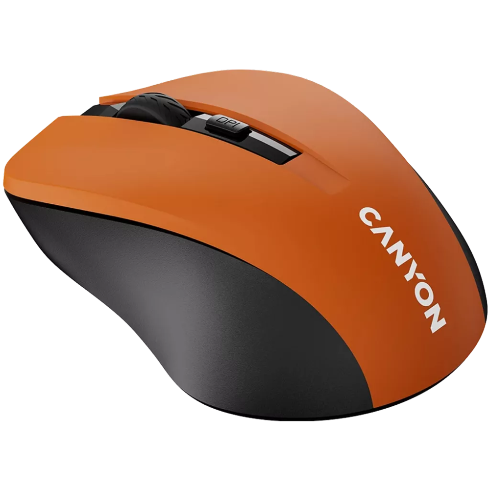 Canyon MW-1 vezeték nélküli narancssárga-fekete egér