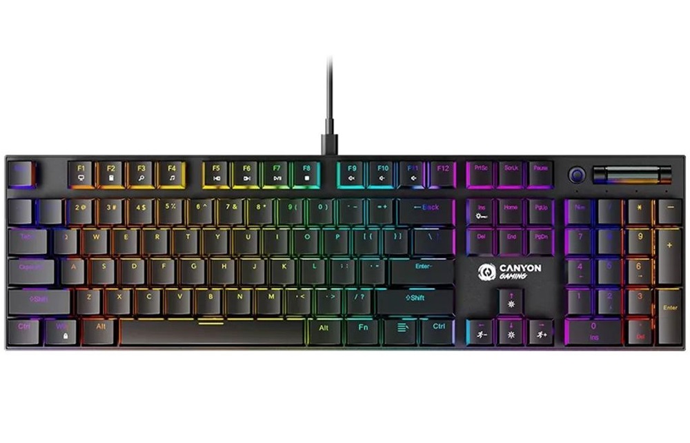 Canyon GK-55 HU Cometstrike US fekete vezetékes mechanikus billentyűzet