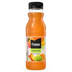 Cappy multivitamin 0,33l DRS egyutas visszaváltási díjas PET palackos gyümölcslé