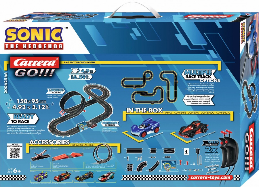 Carrera GO!!! Sonic 4,9 62566 autópálya