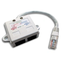 Cat.5E UTP LAN-TEL lengő Y elosztó