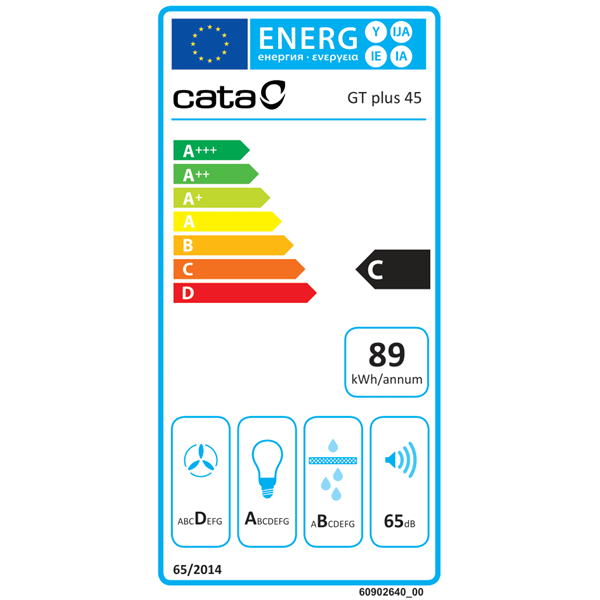 Cata GT-45 plus fekete BK/M fekete páraelszívó