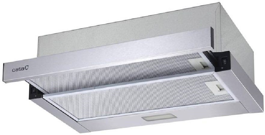 Cata TFB-5150 X inox, beépíthető, kihúzható, méret:49,5 cm, teleszkópos, zajszint:62 dB, páraelszívó