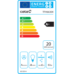 Cata TFH-6630/A X  LED brushless inox páraelszívó