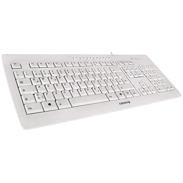 Cherry STREAM 3.0 slim halvány szürke HUN billentyűzet