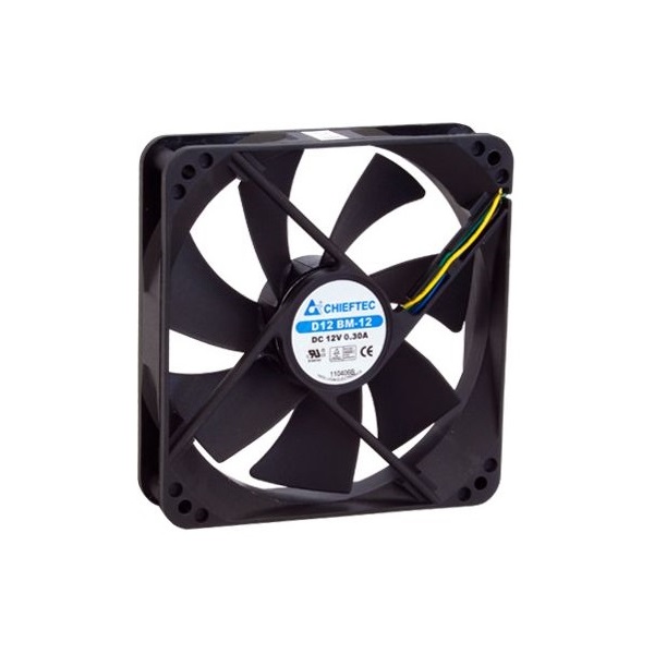 Chieftec AF-1225PWM 120mm PWM fekete ventilátor