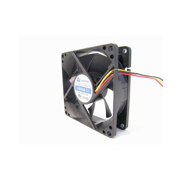 Chieftec AF-0825S 80x25mm 3pin 2000RPM sikló csapágyas rendszerhűtő