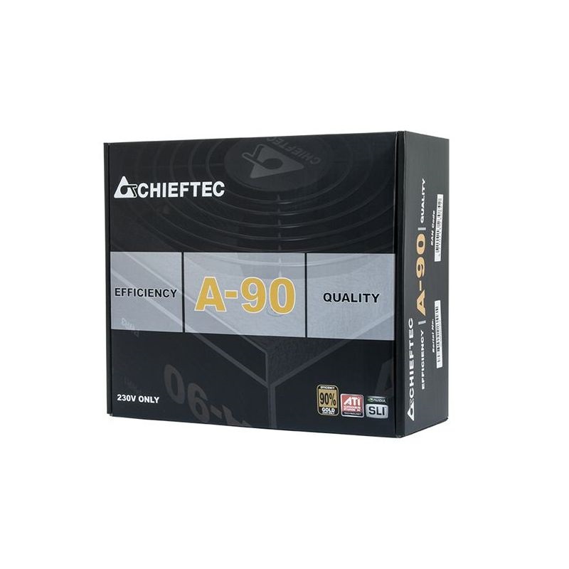 Chieftec A-90 550W ventillátorral félmoduláris dobozos tápegység