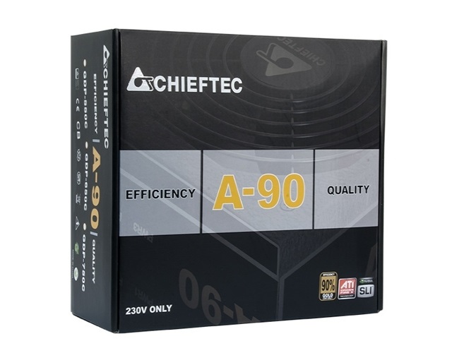 Chieftec A-90 GDP-650C 650W 80+ GOLD 14cm ventilátorral dobozos tápegység
