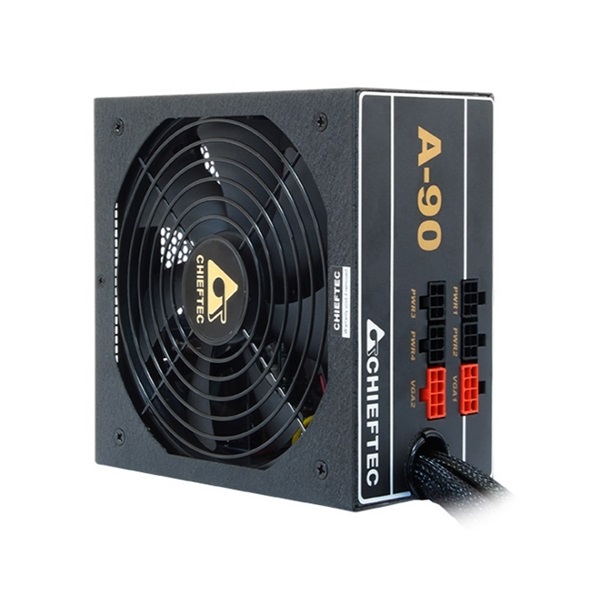 Chieftec A-90 GDP-650C 650W 80+ GOLD 14cm ventilátorral dobozos tápegység