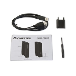 Chieftec CEB-7025S USB3.0/SATA 2,5” fekete külső HDD ház
