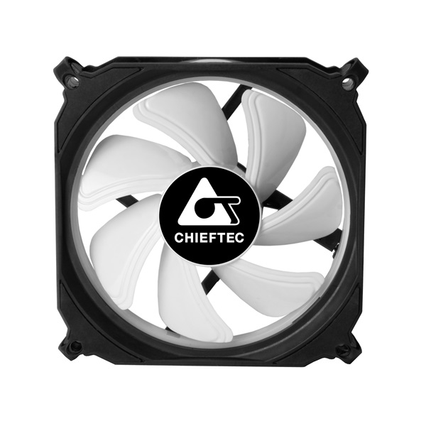 Chieftec CF-3012-RGB 120x25mm 750-1200RPM 3 darab sikló csapágyas RGB LED rendszerhűtő