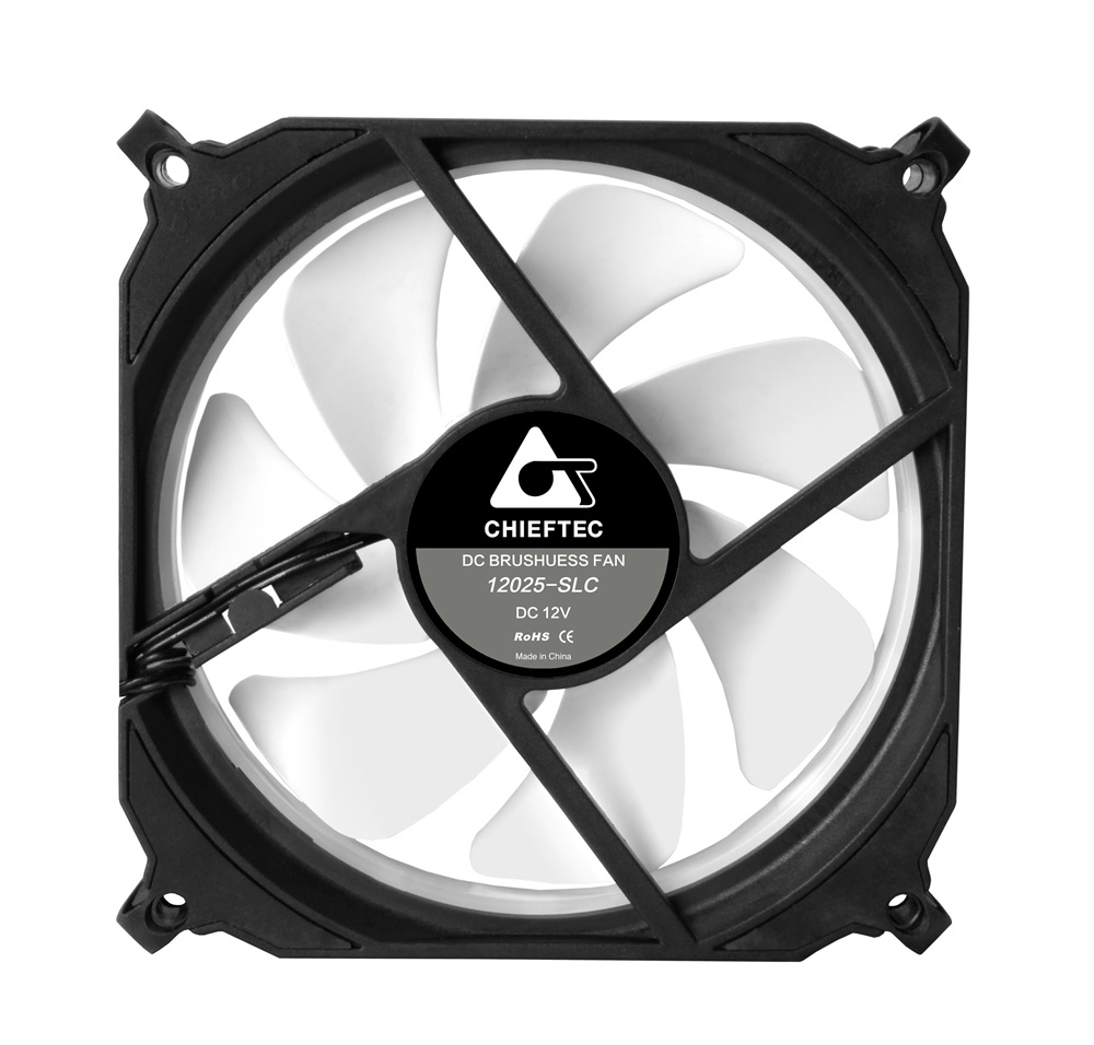 Chieftec CF-3012-RGB 120x25mm 750-1200RPM 3 darab sikló csapágyas RGB LED rendszerhűtő