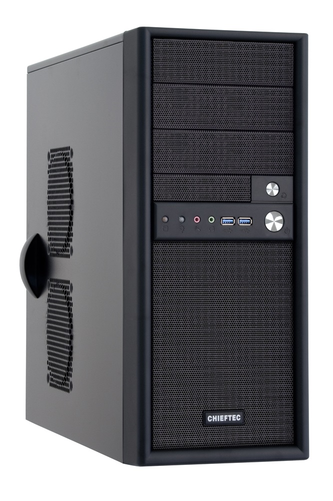 Chieftec CM-01B-U3-OP Mesh szériás táp nélküli fekete mATX ATX ház