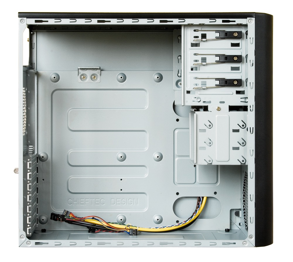 Chieftec CM-01B-U3-OP Mesh szériás táp nélküli fekete mATX ATX ház
