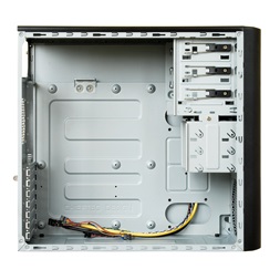 Chieftec CM-01B-U3-OP Mesh szériás táp nélküli fekete mATX ATX ház