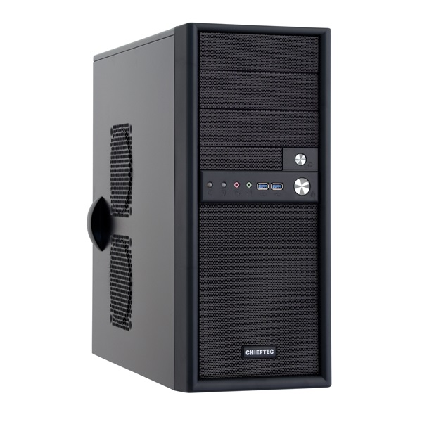 Chieftec CM-01B-U3-OP Mesh szériás táp nélküli fekete mATX ATX ház