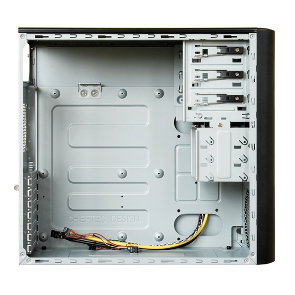 Chieftec CM-01B-U3-OP Mesh szériás táp nélküli fekete mATX ATX ház