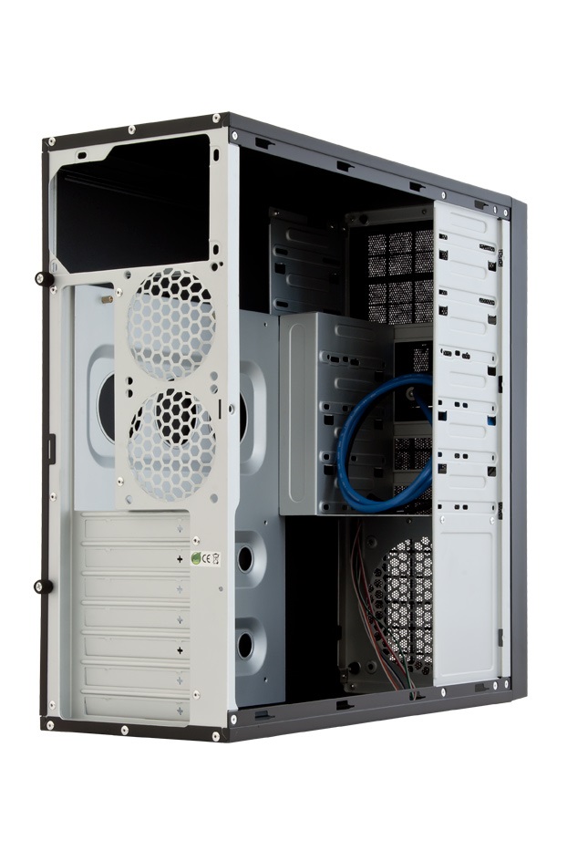 CHIEFTEC CQ-01B-U3-OP fekete (táp nélküli) ATX ház