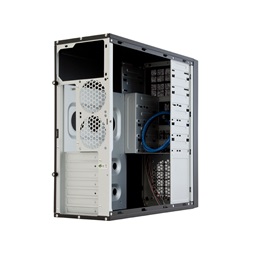 CHIEFTEC CQ-01B-U3-OP fekete (táp nélküli) ATX ház