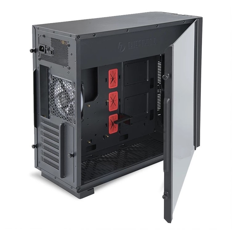 CHIEFTEC GR-01B-OP fekete (táp nélküli) ablakos ATX ház