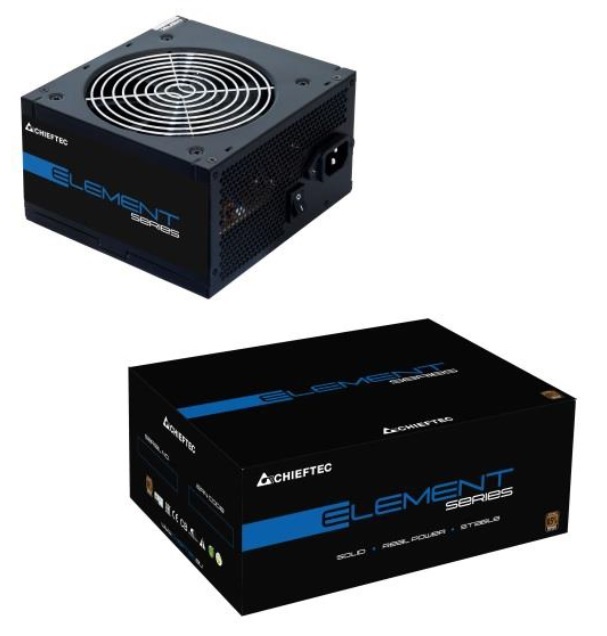 Chieftec Element ELP-500S 500W 85+ PFC 12 cm ventilátorral tápegység
