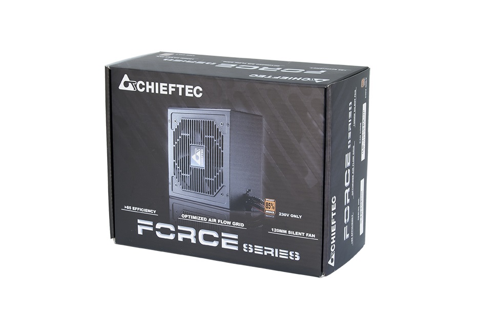 Chieftec Force CPS-450S 450W 85+ bronz 12cm ventilátorral dobozos tápegység