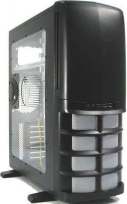 Chieftec GIGA GX-01BW-OP Plexi oldallapos FEKETE (TÁP NÉLKÜL) ház
