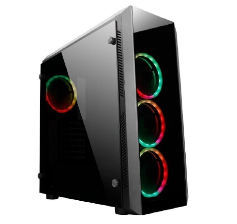 CHIEFTEC GL-02B-OP fekete (táp nélküli) ablakos ATX ház
